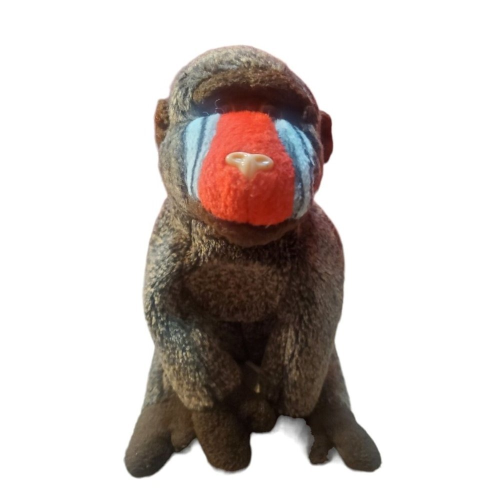 TY Vintage RETIRED Beanie Babies Cheeks The Baboon Monkey Plush Toy 1999 EDITION